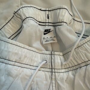 Nike White Drawstring Shorts